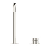 Mica Soft-Square Hob Sink/Basin Mixer Set - Brushed Nickel