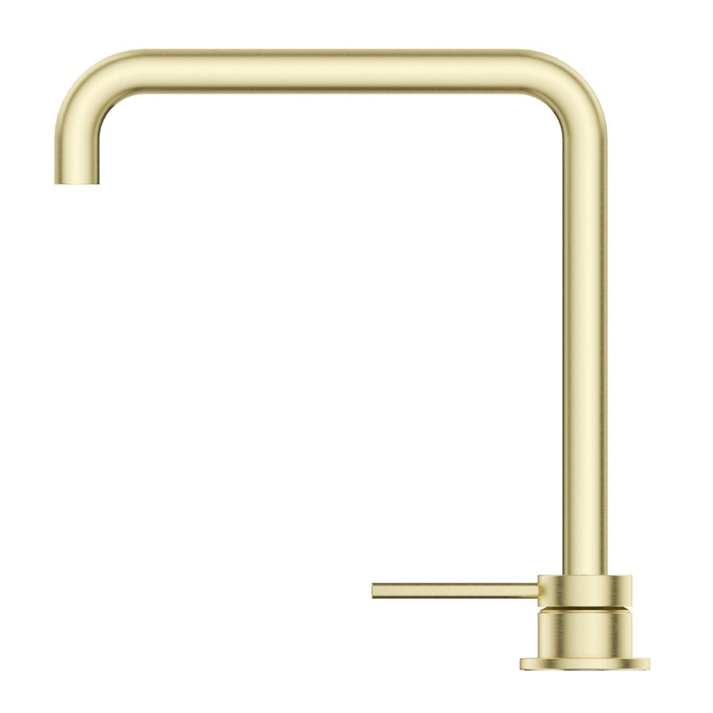 Mica Soft-Square Hob Sink/Basin Mixer Set - French Gold