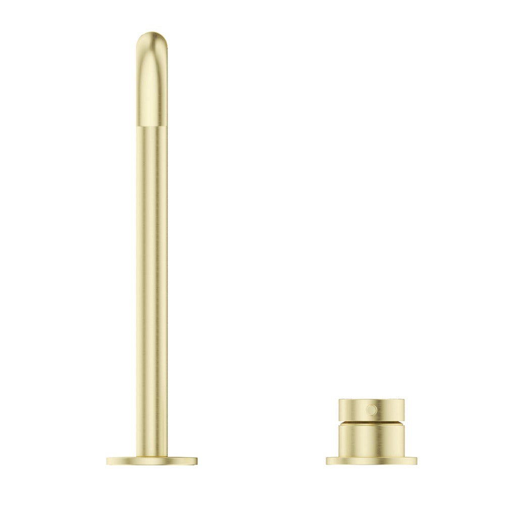 Mica Soft-Square Hob Sink/Basin Mixer Set - French Gold