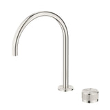 Mica Fluted Gooseneck Hob Sink/Basin Mixer Set