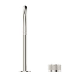 Mica Fluted Gooseneck Hob Sink/Basin Mixer Set - Brushed Nickel