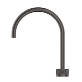 Mica Fluted Gooseneck Hob Sink/Basin Mixer Set - Gunmetal