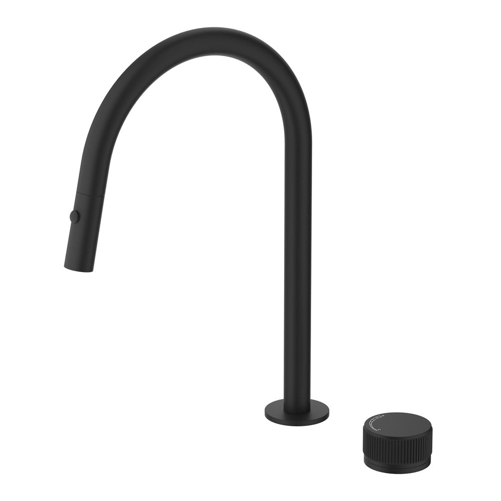 Mica Fluted Pull-Out Hob Mixer Set