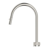 Mica Fluted Pull-Out Hob Mixer Set - Brushed Nickel