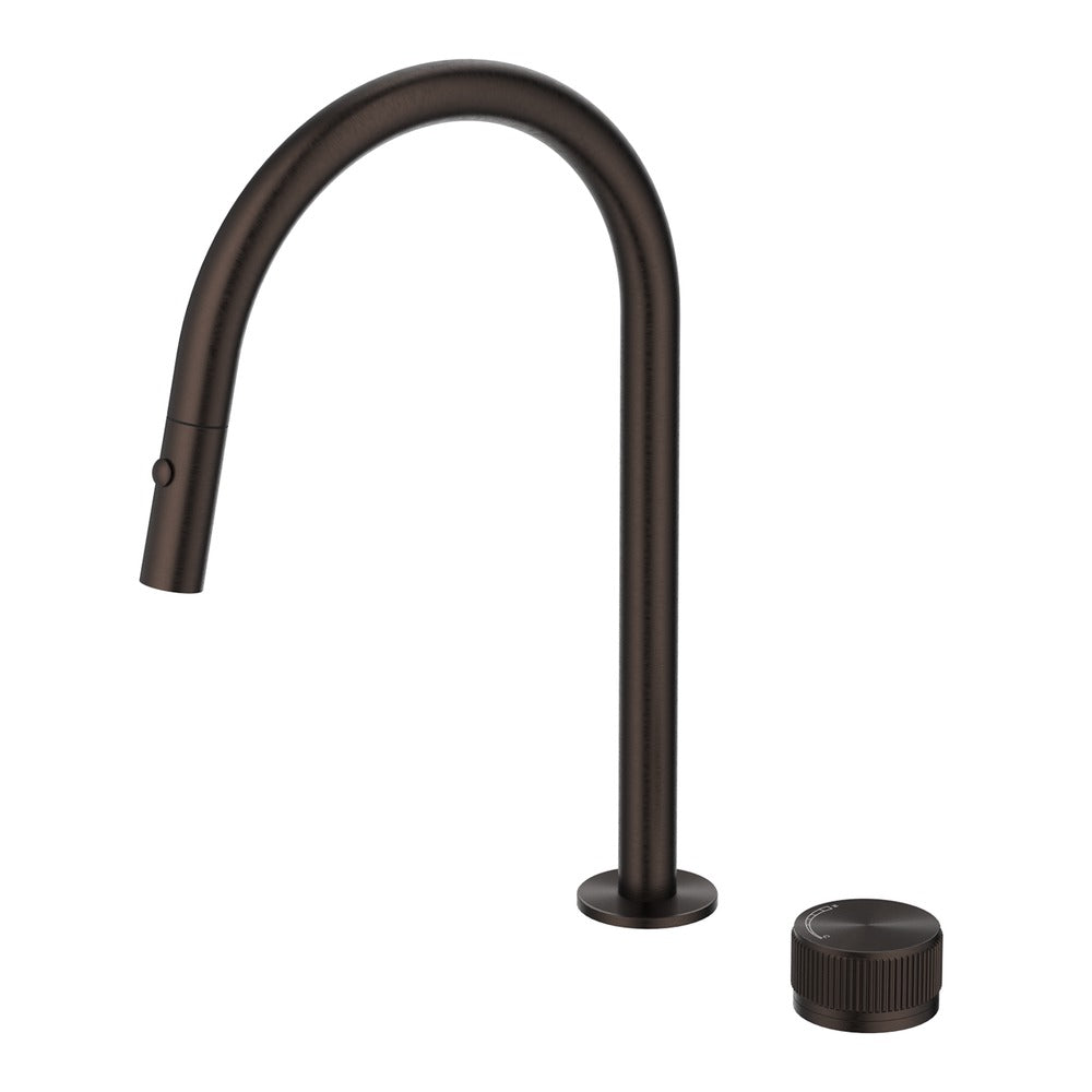 Mica Fluted Pull-Out Hob Mixer Set