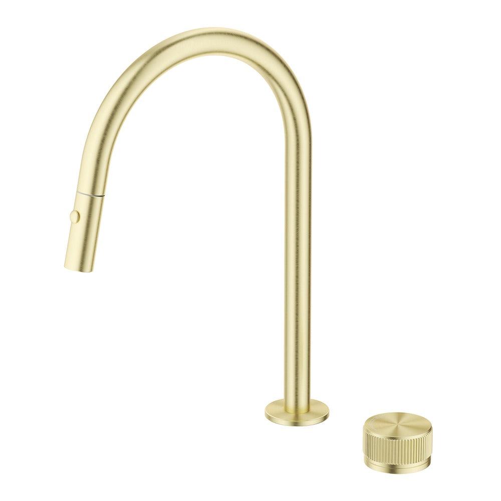 Mica Fluted Pull-Out Hob Mixer Set