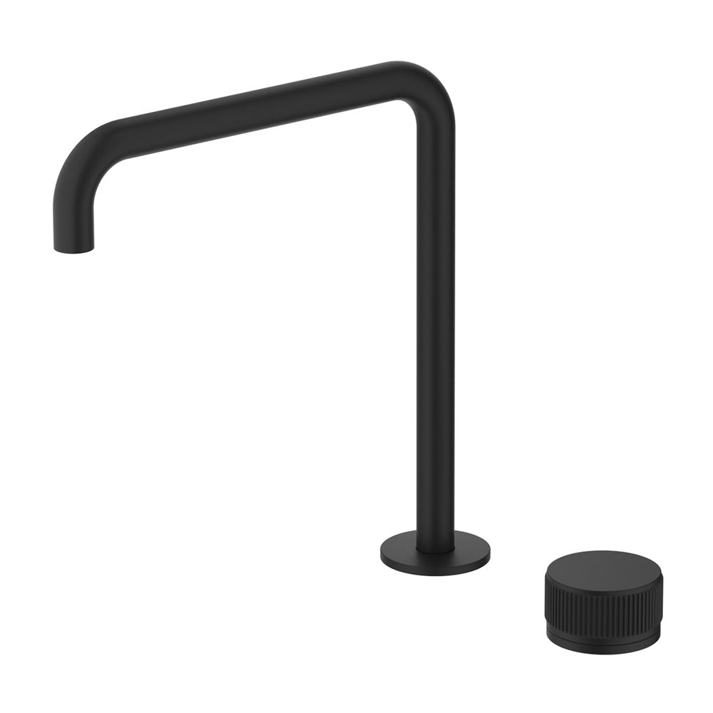 Mica Fluted Soft-Square Hob Sink/Basin Mixer Set