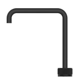 Mica Fluted Soft-Square Hob Sink/Basin Mixer Set - Black