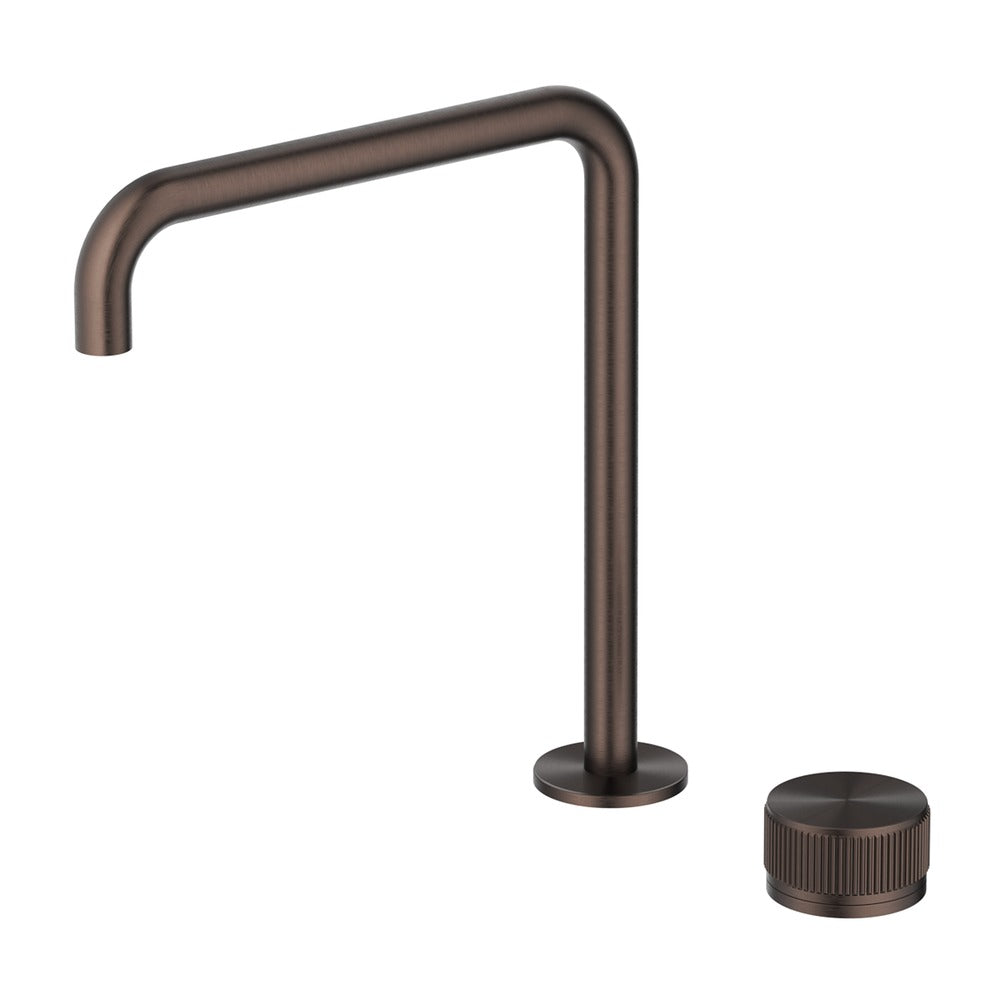 Mica Fluted Soft-Square Hob Sink/Basin Mixer Set