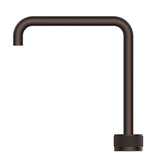 Mica Fluted Soft-Square Hob Sink/Basin Mixer Set - Dusk Bronze