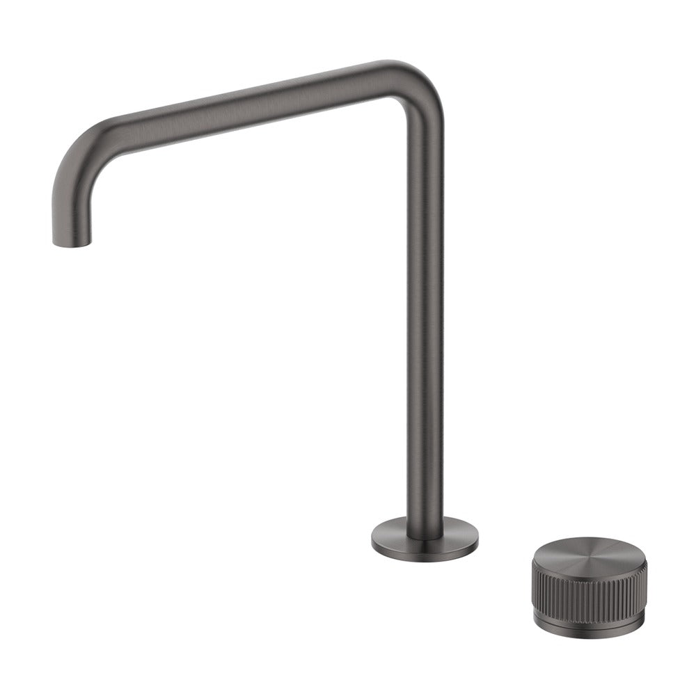 Mica Fluted Soft-Square Hob Sink/Basin Mixer Set