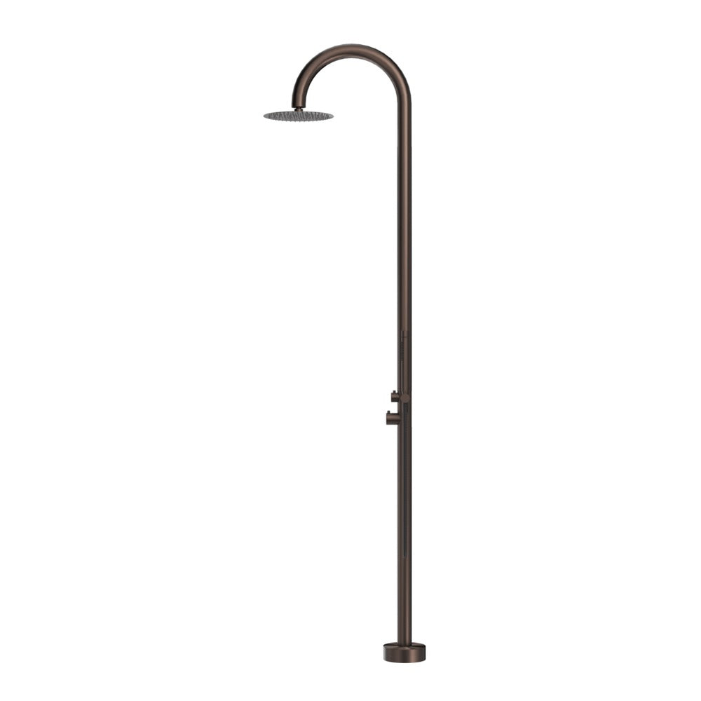 Mica Gooseneck Freestanding Outdoor Shower - Dusk Bronze