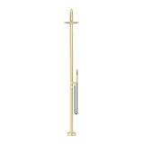 Mica Gooseneck Freestanding Outdoor Shower - French Gold