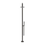 Mica Gooseneck Freestanding Outdoor Shower - Gunmetal