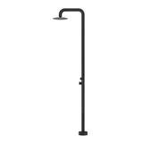 Mica Soft Square Freestanding Outdoor Shower - Black