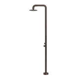 Mica Soft Square Freestanding Outdoor Shower - Dusk Bronze