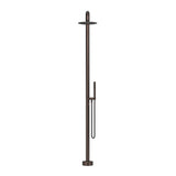 Mica Soft Square Freestanding Outdoor Shower - Dusk Bronze