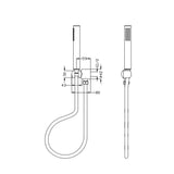 Mica Hand Shower - Chrome