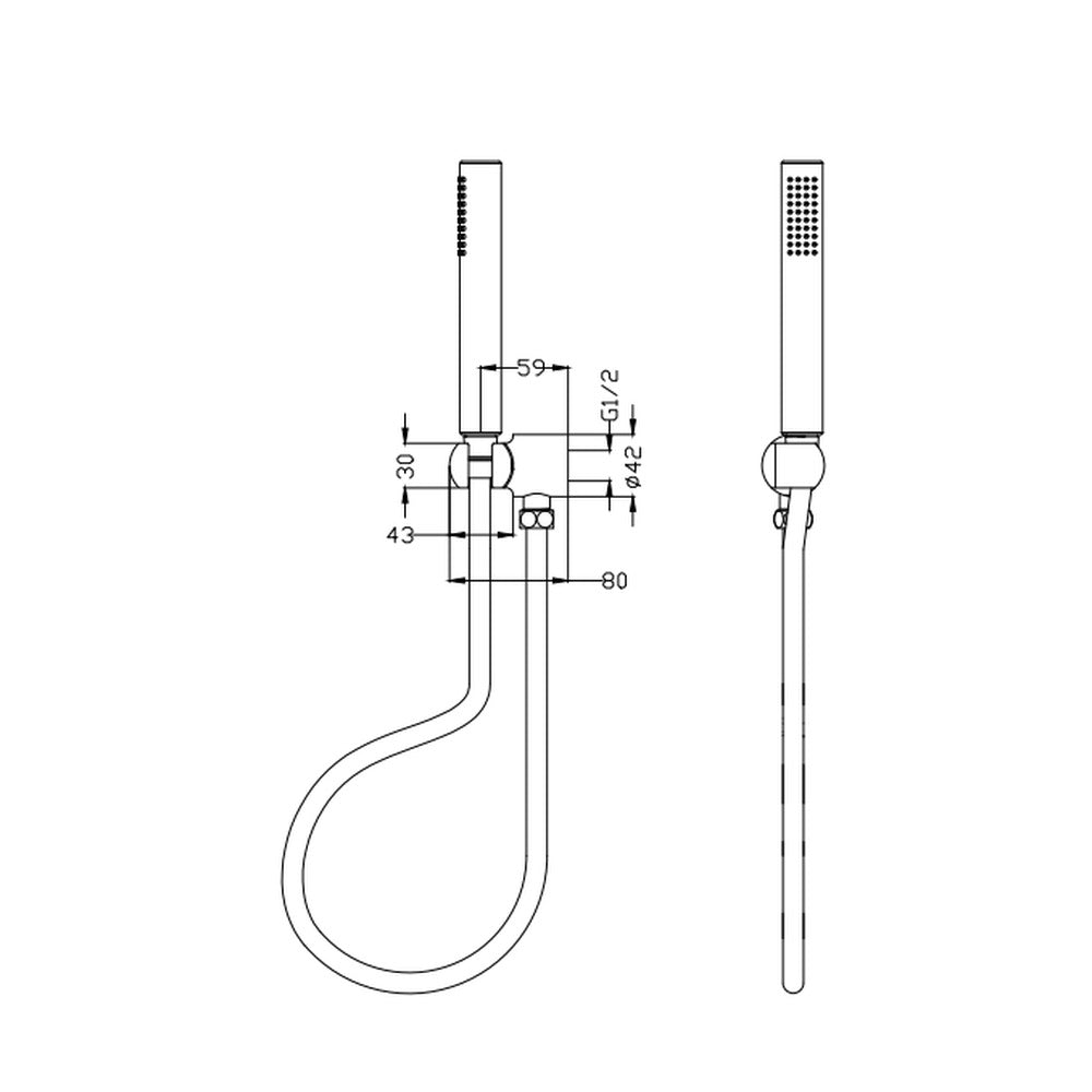 Mica Hand Shower - Chrome