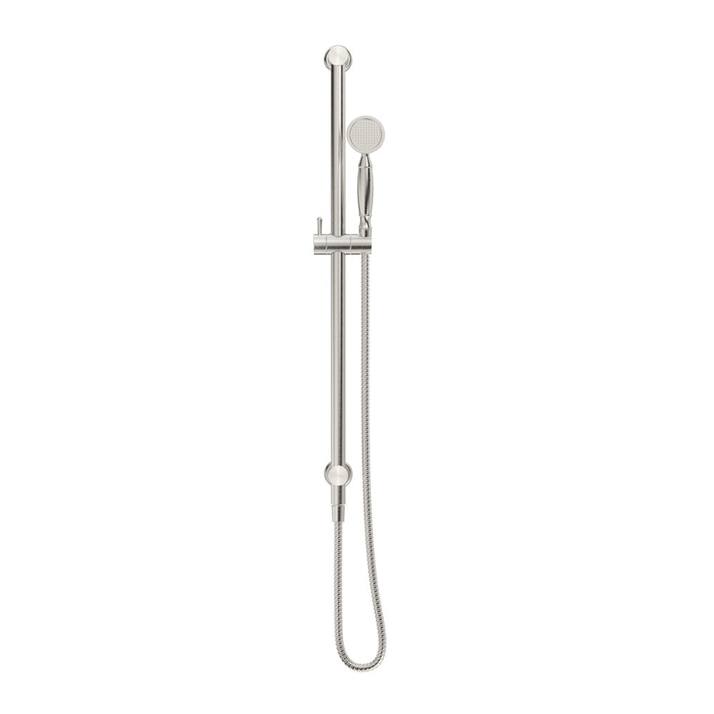 Mica Heritage Shower Rail - Brushed Nickel