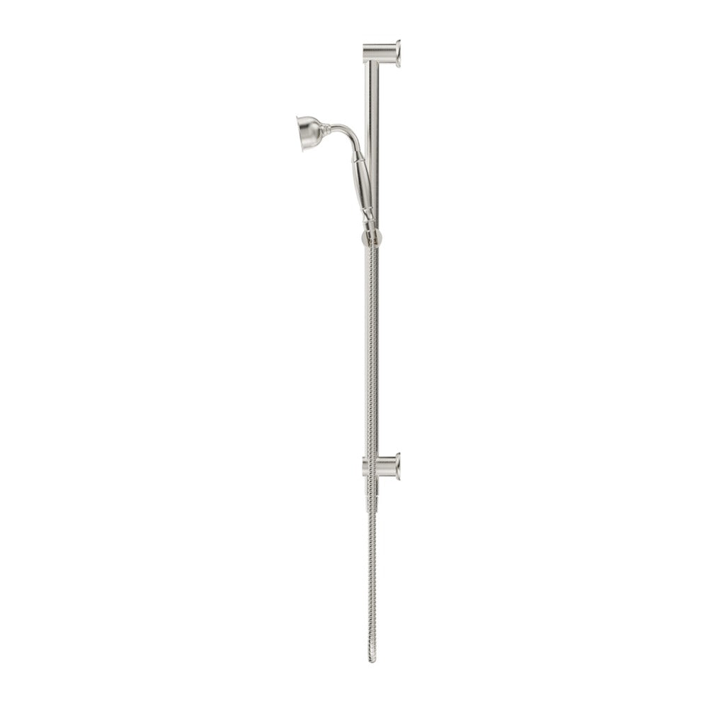 Mica Heritage Shower Rail - Brushed Nickel
