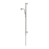 Mica Heritage Shower Rail - Brushed Nickel