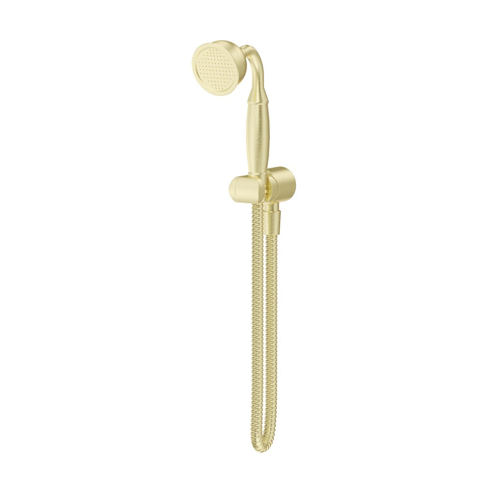 Mica Heritage Hand Shower in French Gold - close-up detail view