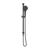 Mica Shower Rail - Inbuilt Inlet - Black