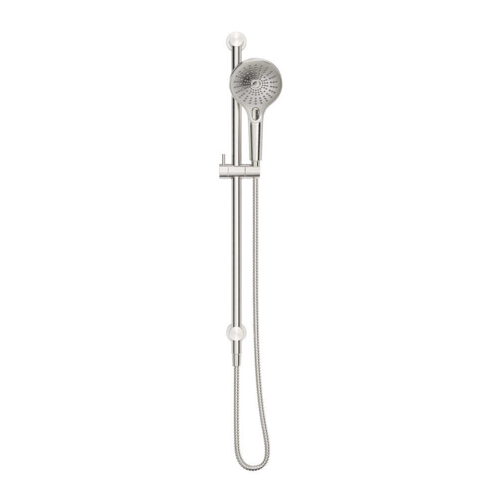 Mica Shower Rail - Inbuilt Inlet - Brushed Nickel
