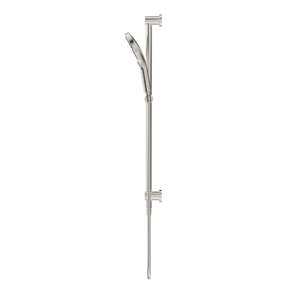 Mica Shower Rail - Inbuilt Inlet - Brushed Nickel