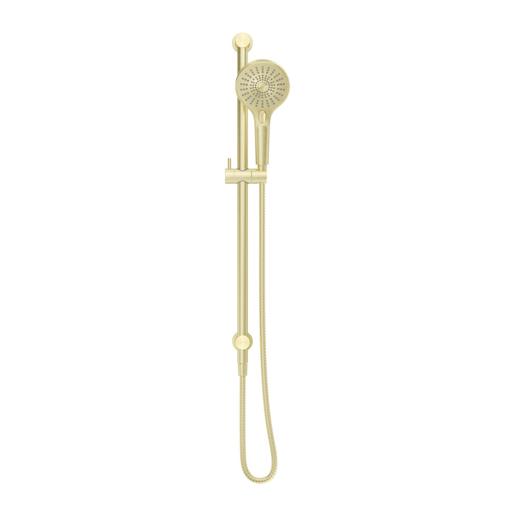 Mica Shower Rail - Inbuilt Inlet - French Gold