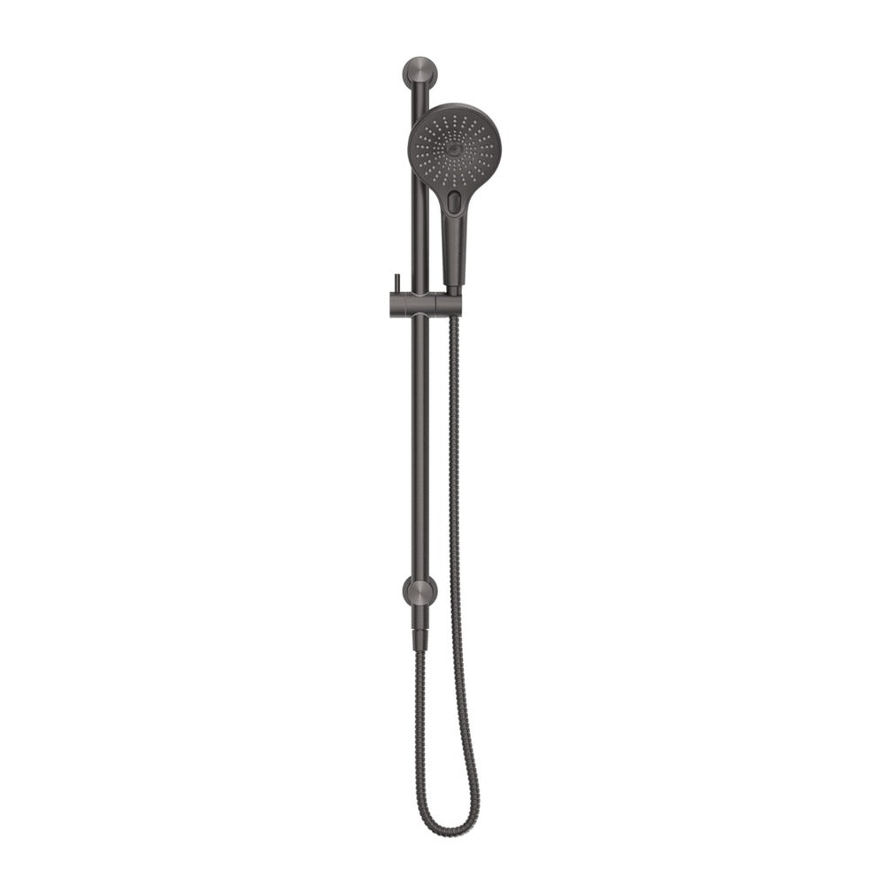 Mica Shower Rail - Inbuilt Inlet - Gunmetal