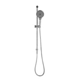 Mica Fluted Shower Rail - Inbuilt Inlet - Brushed Nickel