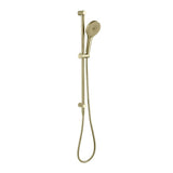 Mica Fluted Shower Rail - Inbuilt Inlet - French Gold