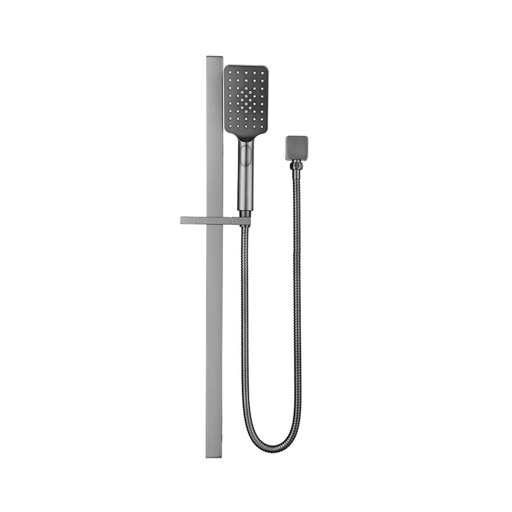 Cresta Single Shower Rail in Gunmetal - alternative product view