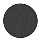 Mica Heritage Shower Head in Black - front view, bathroom fixture