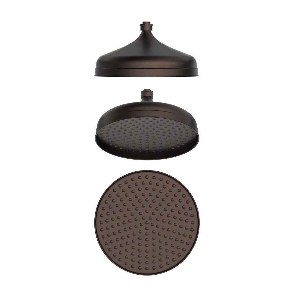 Mica Heritage Shower Head in Dusk Bronze - angled product view