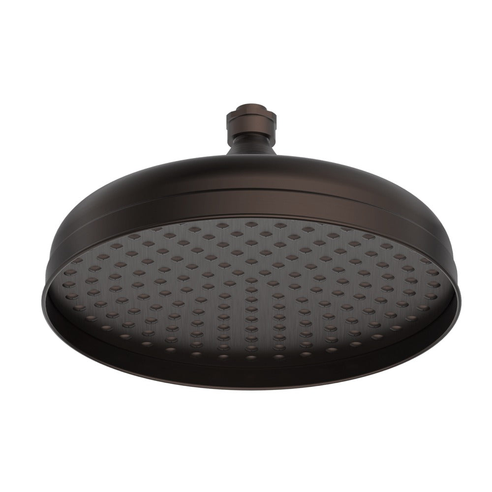 Mica Heritage Shower Head in Dusk Bronze - side profile view