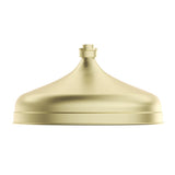 Mica Heritage Shower Head in French Gold - finish and profile close-up