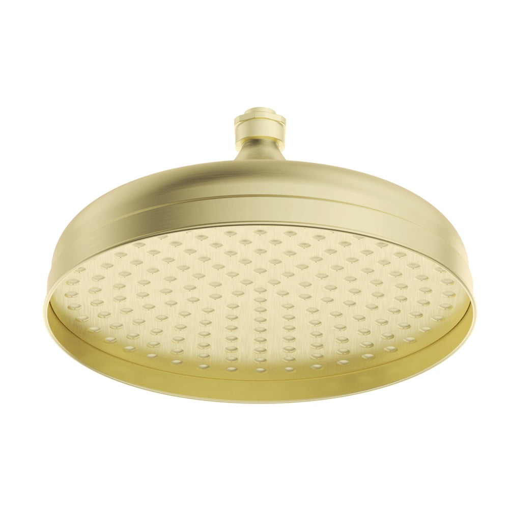Mica Heritage Shower Head in French Gold - full product view