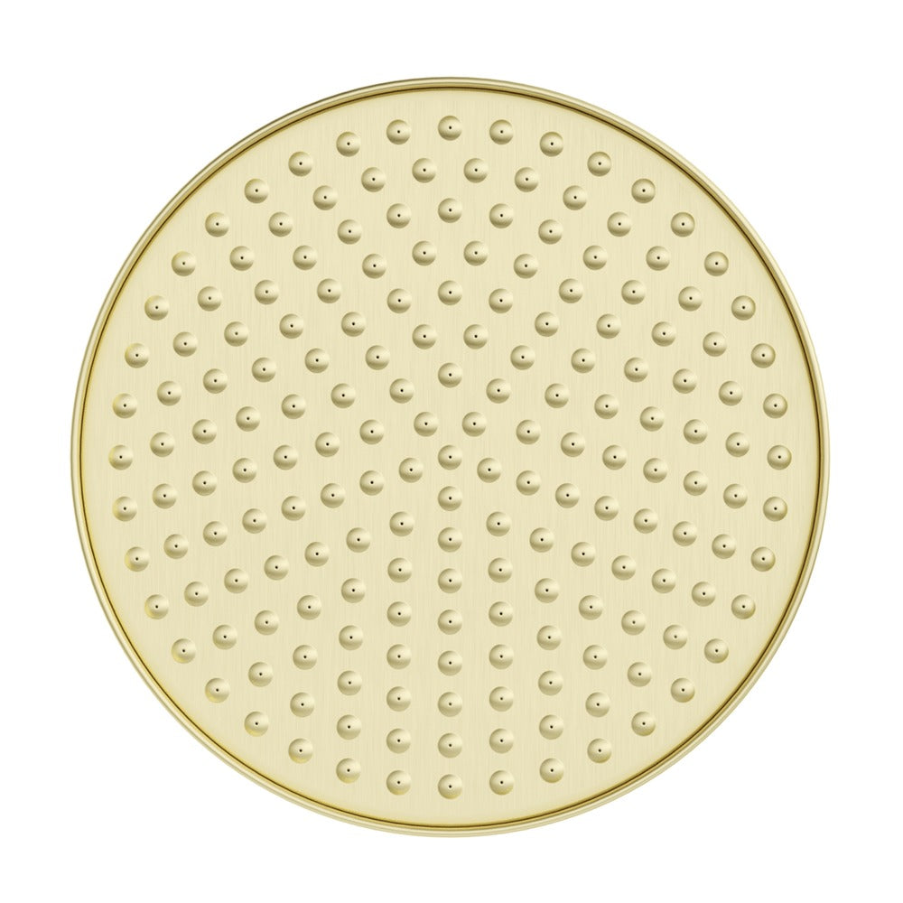 Mica Heritage Shower Head in French Gold - front view
