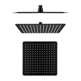 Cresta Shower Head in Black - close-up detail view