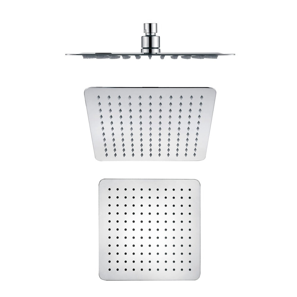 Cresta Shower Head in Brushed Nickel - side profile view