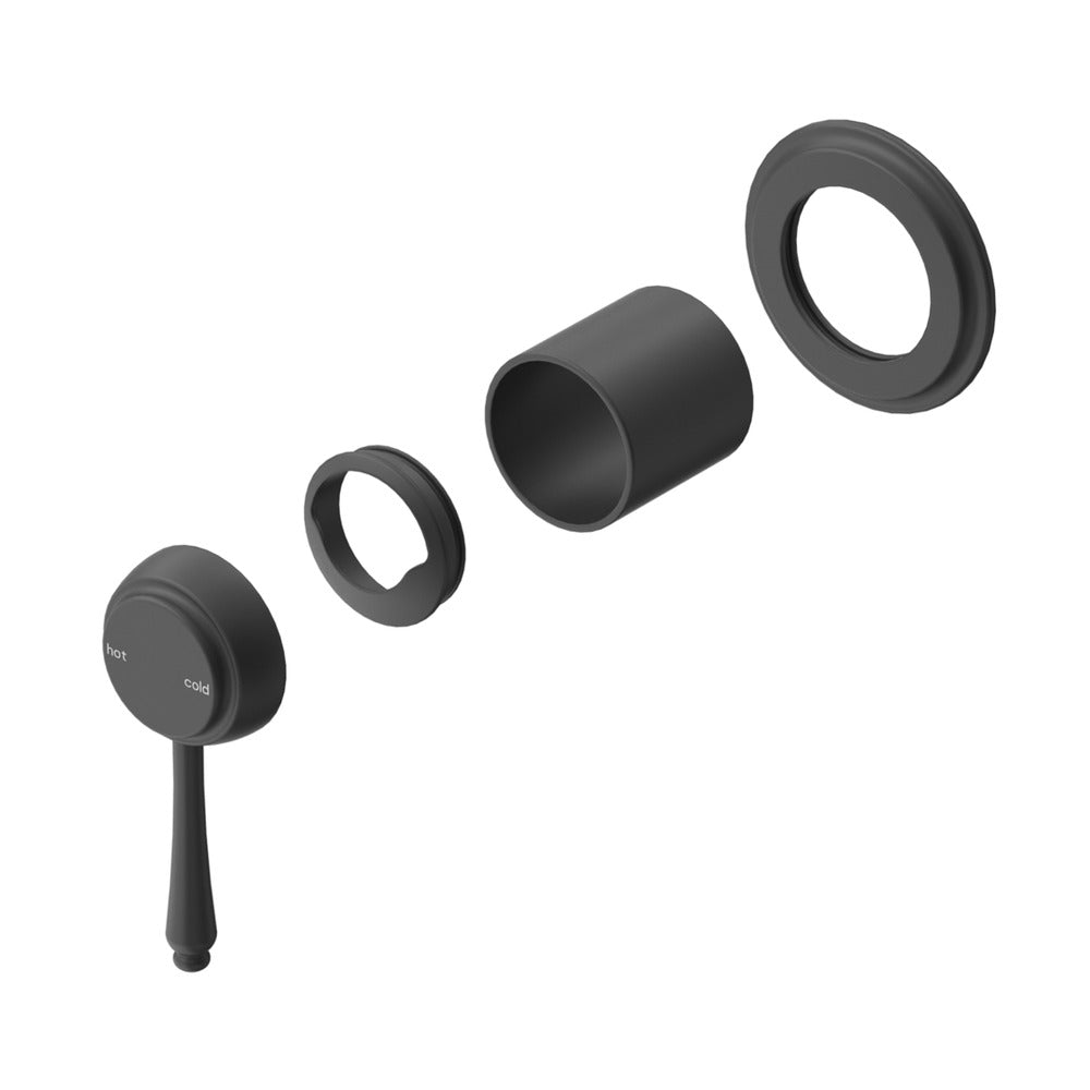 Mica Heritage Shower Mixer - TRIM KIT ONLY - Black