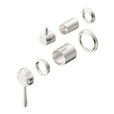 Mica Heritage Shower Mixer Diverter - TRIM KIT ONLY - Brushed Nickel