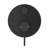 Mica Shower Mixer Diverter - 1P - TRIM KIT ONLY - Black