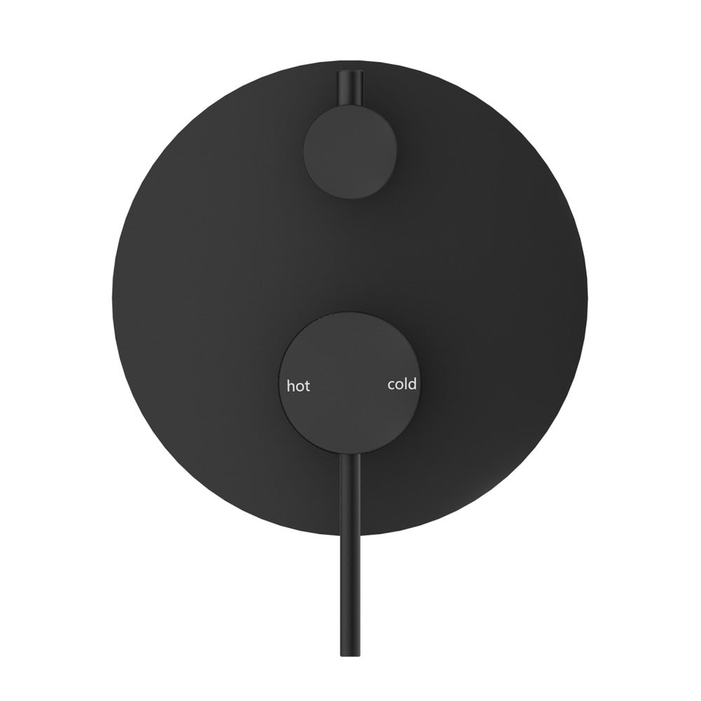 Mica Shower Mixer Diverter - 1P - TRIM KIT ONLY - Black