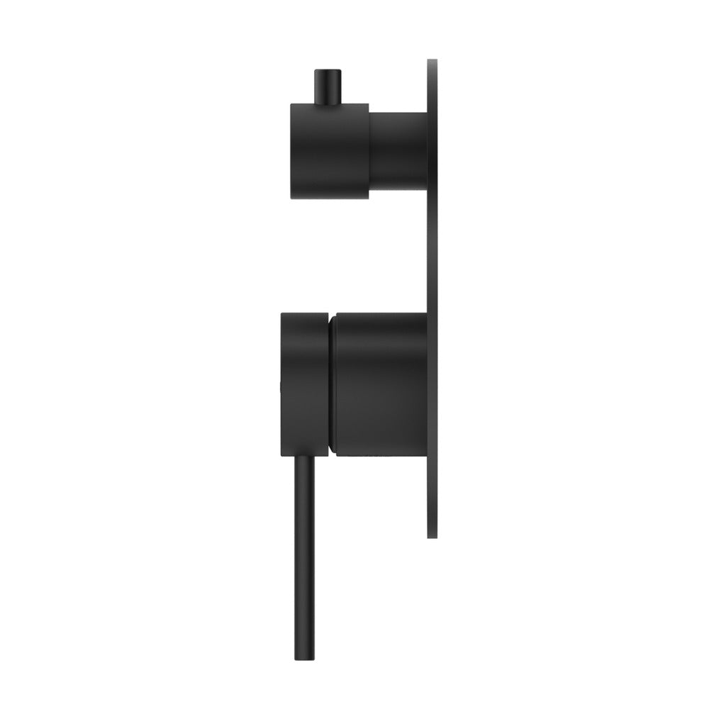 Mica Shower Mixer Diverter - 1P - TRIM KIT ONLY - Black