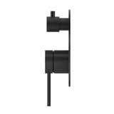 Mica Shower Mixer Diverter - 1P - TRIM KIT ONLY - Black