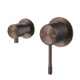 Mica Fluted Shower Mixer Diverter - Sideways